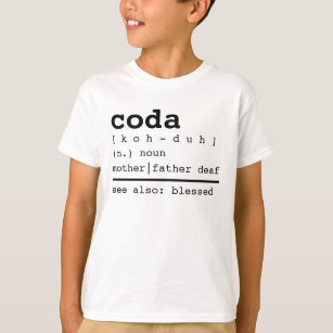 Camiseta Definição abençoada Coda