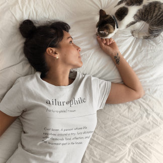 Camiseta Definição Ailurofile - Lover Gato