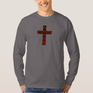 CAMISETA DEFINIÇÃO ALTA, CRUZ CRISTÃ FLAMEJANTE
