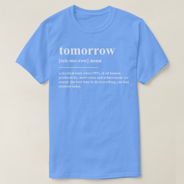 Camiseta Definição Amanhã (Frente do Design)