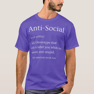 Camiseta Definição antissocial