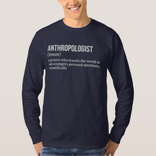 Camiseta Definição Antropologista Testemunha