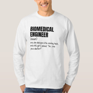 Camiseta Definição Biomédica de Engenheiro Funny
