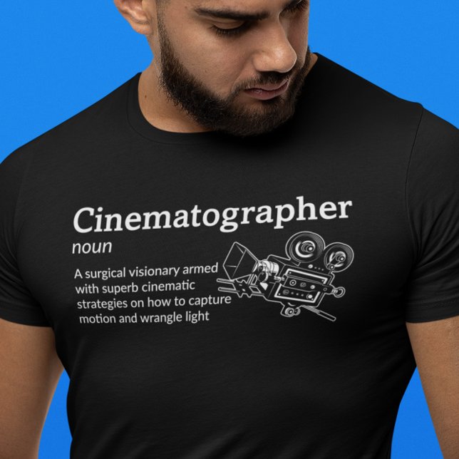 Camiseta Definição Cinematográfica - Modo Escuro - Filme (Criador carregado)