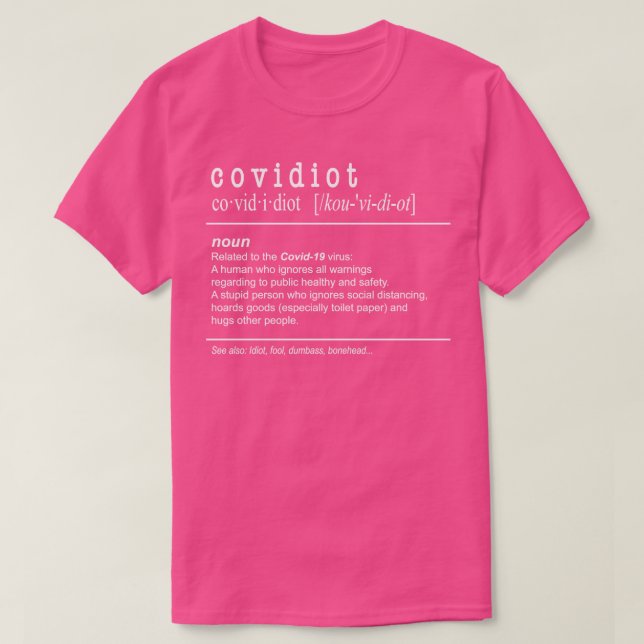 Camiseta Definição CovNoun (Frente do Design)