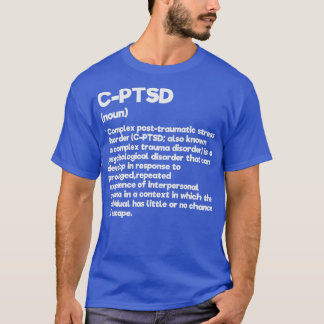 Camiseta Definição CPTSD Atenção ao stress Pós-trajeto Ment