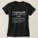 Camiseta Definição Criptopath - Operador de investimento Cr (Frente do Design)