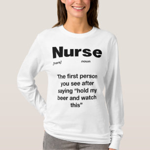 Camiseta Definição da enfermeira