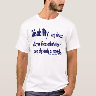 Camiseta definição da inabilidade