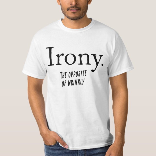 Camiseta Definição da ironia (Frente)