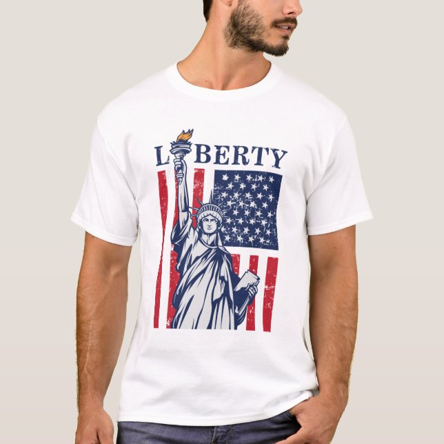 Camiseta Definição Da Liberdade - 4 De Julho (Frente)