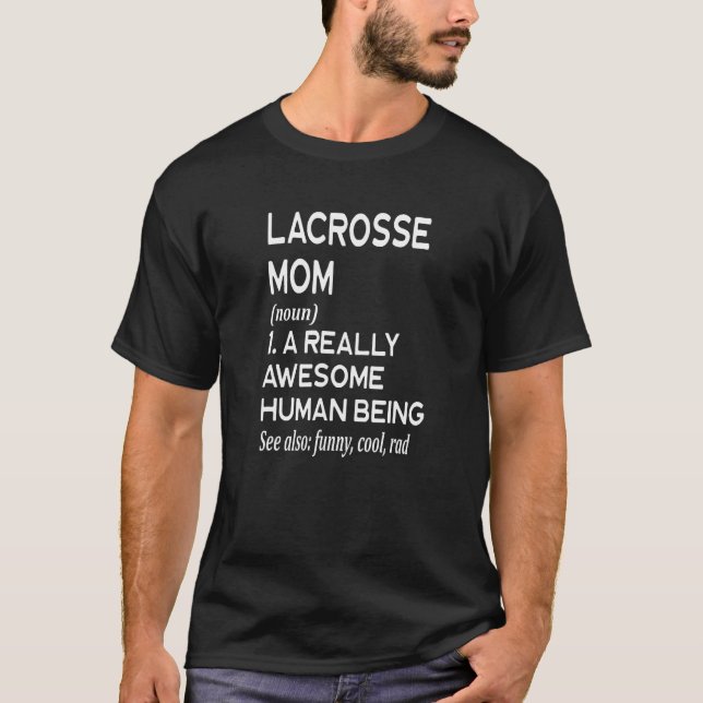 Camiseta Definição da Mãe de Lacrosse (Frente)