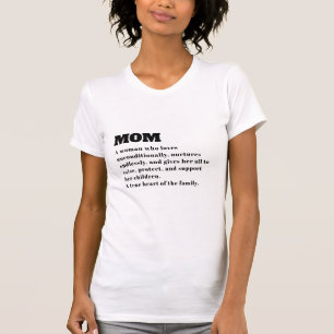 Camiseta Definição Da Mãe Personalizada Para O Dia de as mã