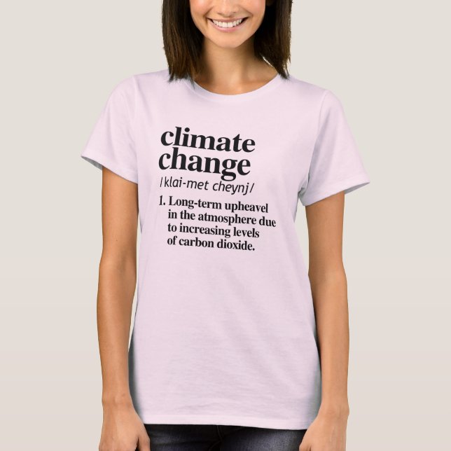 CAMISETA DEFINIÇÃO DAS ALTERAÇÕES CLIMÁTICAS (Frente)