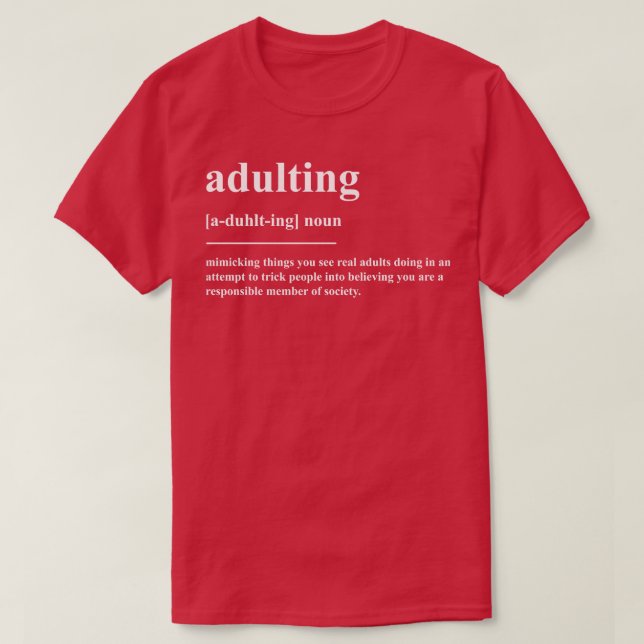 Camiseta Definição de Ajuste (Frente do Design)