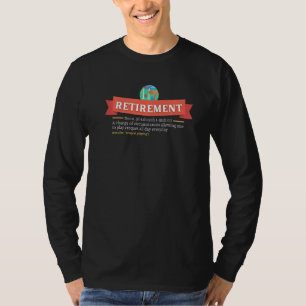 Camiseta Definição de Aposentadoria Tempo de Jogar Croquet