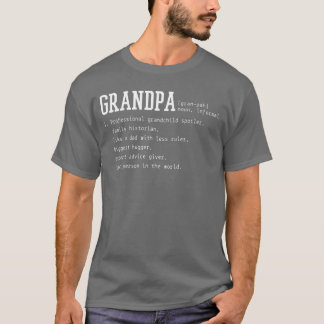 Camiseta Definição de Avô Avô Engraçado menina