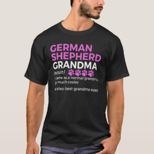 Camiseta Definição de Avó Pastor Alemão Melhor Avó Já