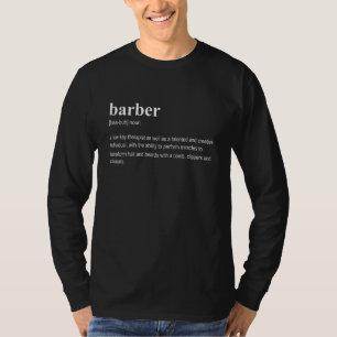 Camiseta Definição de Barbeiro Barbearia Cabeleireiro Cabel