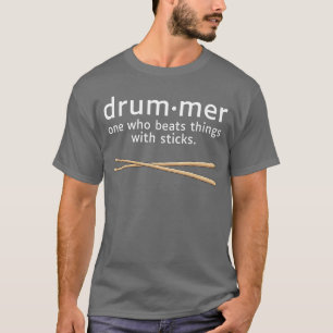 Camiseta Definição de Baterista Engraçado Música de Percuss