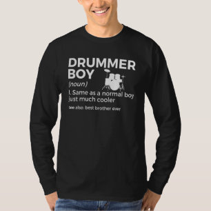 Camiseta Definição de Baterista Menino Bateria Percussionis