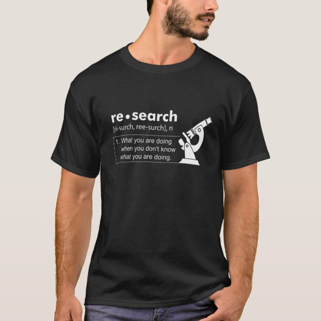 Camiseta Definição De Biologia Da Investigação Cientista Na (Frente)