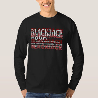 Camiseta Definição de Blackjack 21 Cassino Jogos de Blackja