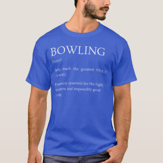 Camiseta Definição de Boliche Engraçada Sarcástica Explicaç