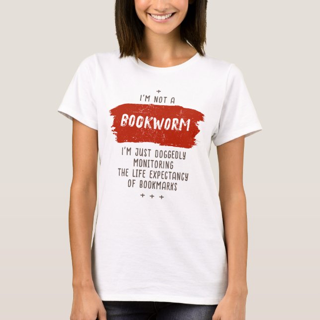 Camiseta Definição de Bookworm Engraçado (Frente)