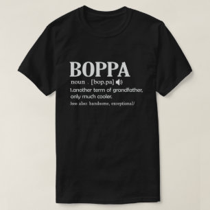Camiseta Definição de Boppa Significado Divertido Presente