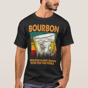 Camiseta Definição De Bourbon Água Marrom Mágica Para Pesso