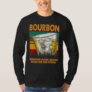Camiseta Definição De Bourbon Água Marrom Mágica Para Pesso