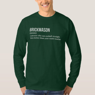 Camiseta Definição de Brickmason Engraçada
