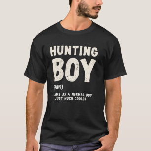 Camiseta Definição de Caçador Menino Engraçado Caça ao Vead