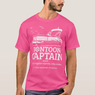Camiseta Definição de Capitão de Pontão Divertida Barco de