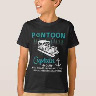 Camiseta Definição de Capitão de Pontão Divertida Barco de 
