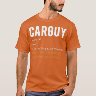 Camiseta Definição de Cara do carro dotado de Cara engraçad