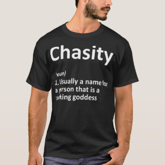 Camiseta Definição de CHASITY Nome Personalizado Funny Birt
