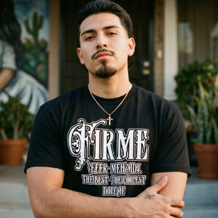 Camiseta definição de citação Firme