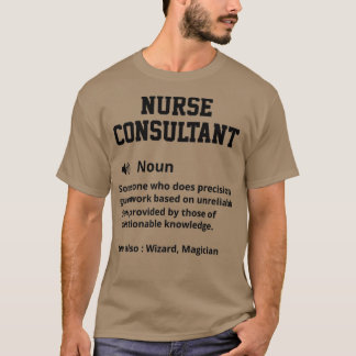 Camiseta Definição de consultor de enfermeiro