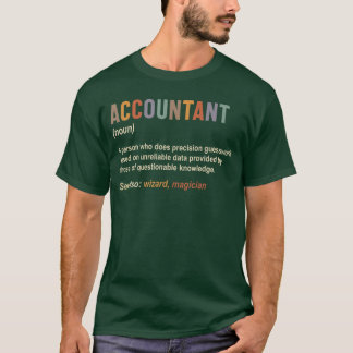 Camiseta Definição de Contador Contabilidade CPA Garota eng