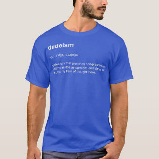 Camiseta Definição de Dicionário de Filosofia de Dudeísmo