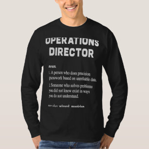 Camiseta Definição de Dicionário do Operations Diretor