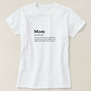 Camiseta Definição de Dicionário Engraçado da Mãe