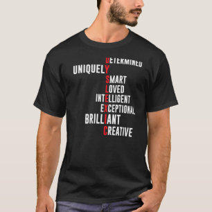 Camiseta Definição de dislexia, Determinada com Lov Intelig