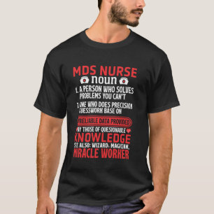 Camiseta Definição de Enfermeira MDS Substantivo Coordenado