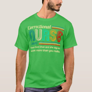 Camiseta Definição de Enfermeiro Correccional