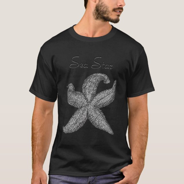Camiseta Definição De Estrela Marítima Com Imagem De Fécula (Frente)