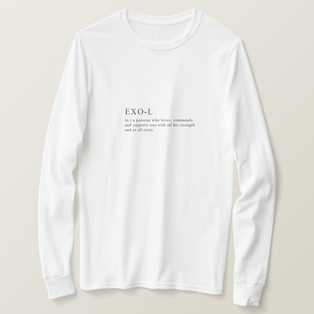 Camiseta Definição de EXO-L (Frente do Design)