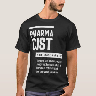 Camiseta Definição de Farmacêutico Presente Engraçado